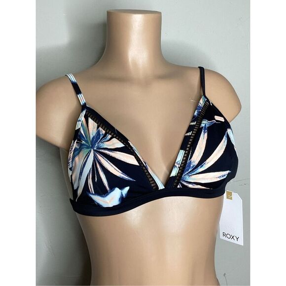 New. Roxy floral & black bikini. Large. Retails $89 - Picture 5 of 8